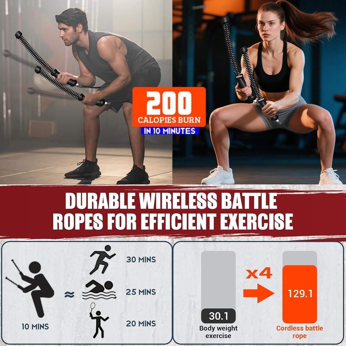 Zilo ™ Ropeless Battle Ropes